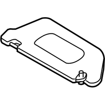 Nissan 96400-JA20A Passenger Side Sun Visor Assembly