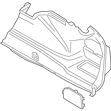 BMW 51-47-7-373-582 Trunk Trim Panel, Right