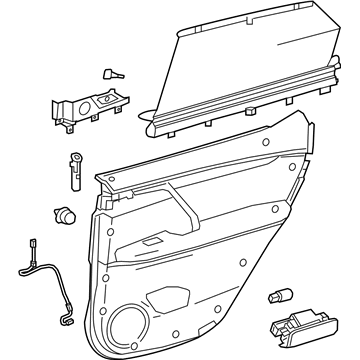 Lexus 67630-48411-C0 Panel Assembly, Rear Door