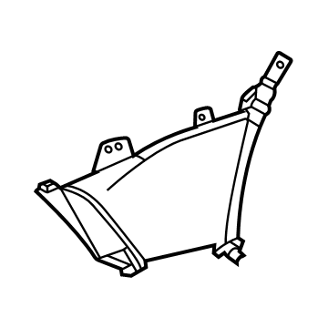 Hyundai 86541-L1200 AIR DUCT-FR BUMPER, LH