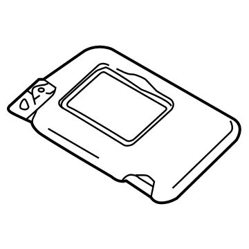 Nissan 96400-5EE0A Sun Visor Assembly-RH