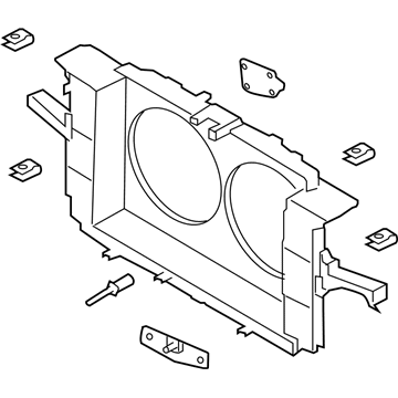 Infiniti 62501-JJ85A Support-Radiator Core Center