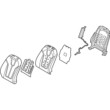 Hyundai 88400-J3750-PMF Back Assembly-FR Seat, RH