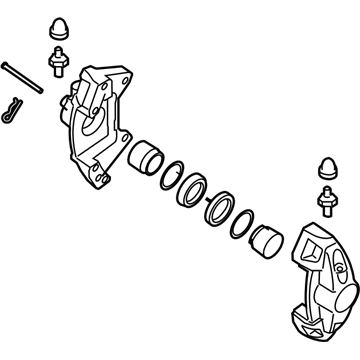 Infiniti 44011-JL02A CALIPER Assembly-Rear LH, W/O Pads Or SHIMS