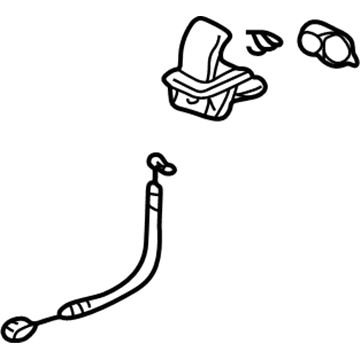 Acura 81329-S3V-305ZA Lever, Passenger Side Middle Seat Reclining (Graphite Black)