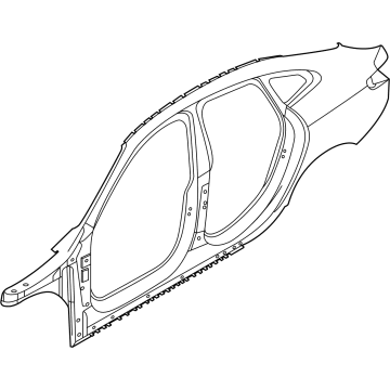 BMW 41-21-9-498-432 SIDE FRAME, EXTERIOR, RIGHT
