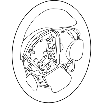 Nissan 48430-3SA4A Steering Wheel Assembly W/O Pad