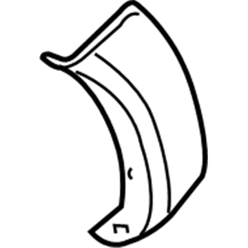 Nissan 93821-ZR20B Fender-Over, Rear LH