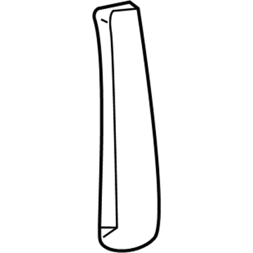 Acura 72470-SEP-A01ZA Garnish, Left Front Door Sash (Black)