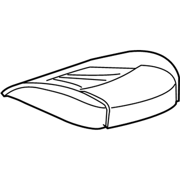 GM 26219142 Cover Asm-Front Seat Cushion *Brandy