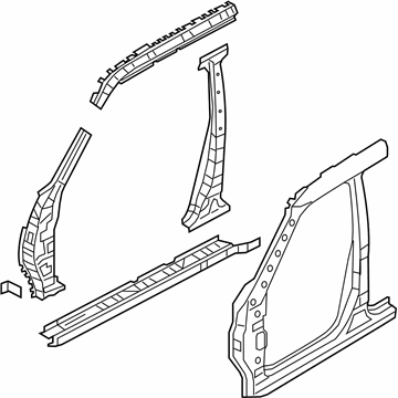 Infiniti 76030-1LA9A Body Assembly-Side RH