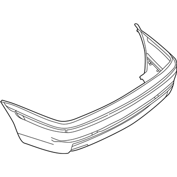 BMW 51-12-8-222-609 Panel, Bumper, Primed, Rear