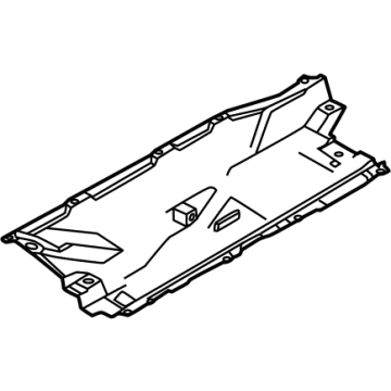 Nissan 74814-6RA0A Cover-Floor Under, RH
