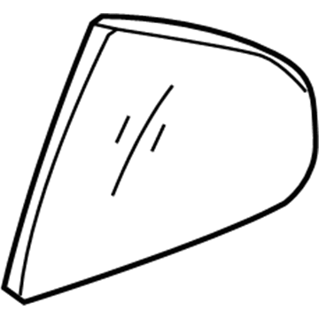 Lexus 68123-53110 Glass, Rear Door Quart