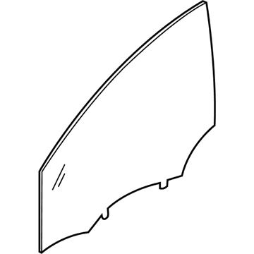 Nissan 80300-ZE80A Glass Door Window RH