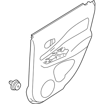 Nissan 82900-9MB0A Finisher Assy-Rear Door, RH