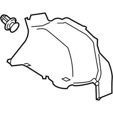 Lexus 64714-53120-B0 Cover, Luggage Compartment