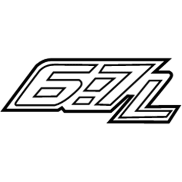 Ford HC3Z-9942528-C Nameplate