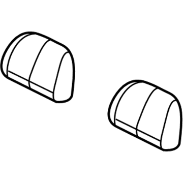 Mopar 1UP69DX9AC HEADREST-Third Row