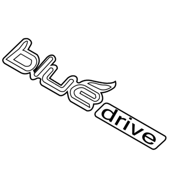 Hyundai 86320-2Q000 Blue Drive Emblem