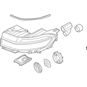 Hyundai 92101-GI150 LAMP ASSY-HEAD, LH