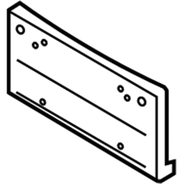 BMW 51-11-7-175-017 Licence Plate Base