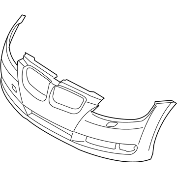 BMW 51-11-7-181-308 Panel, Bumper, Primed, Front