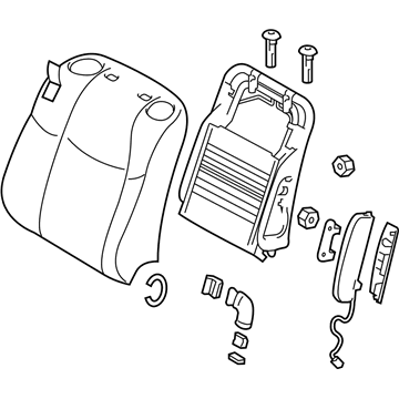Nissan 87650-1MA1A Back Assy-Front Seat