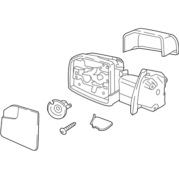 Ford FL3Z-17683-BB Mirror Assembly
