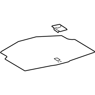 Lexus 64722-53070-C0 Cover, Luggage Compartment Trim, NO.2