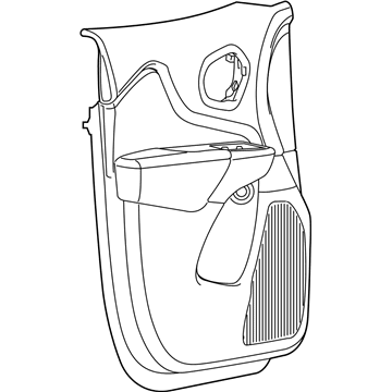 Mopar 5XG501U5AE Panel-Front Door Trim
