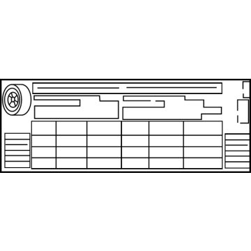 Lexus 42661-46110 LABEL, TIRE PRESSURE