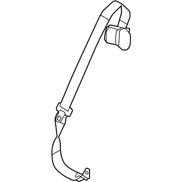 Infiniti 88854-5NA8A Belt Assy-Tongue, Rear Seat Center