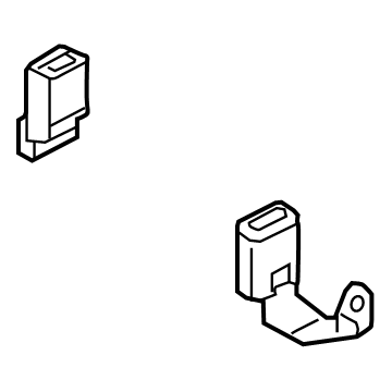 Infiniti 88842-5NA8A Belt Assy-Rear Buckle, Center