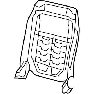 Mopar 4610144AD Frame-Front Seat Back
