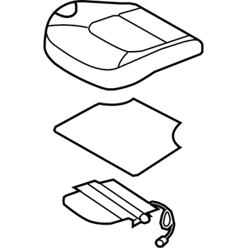 Hyundai 88103-2S550-TMC Cushion Assembly-Front Seat, Driver