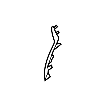Hyundai 86596-L1060 MOULDING-Front Bumper, RH