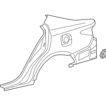 Lexus 61611-33250 Panel, Quarter, RH