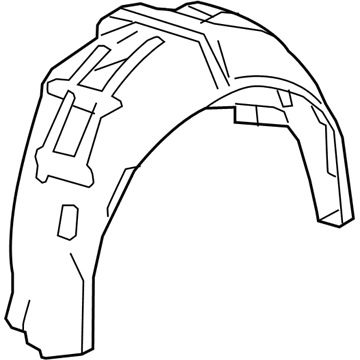 Honda 74550-T2F-A01 Fender Assy., R. RR. (Inner)