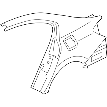 Honda 04636-T2F-A90ZZ Panel Set R, RR Outsi
