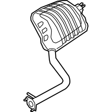 Hyundai 28711-D2210 Muffler Assy-Rear, Rh