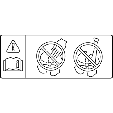 Lexus 88723-0E320 LABEL, COOLER SERVIC