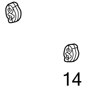 Kia 287682P000 Hanger-Exhaust Pipe