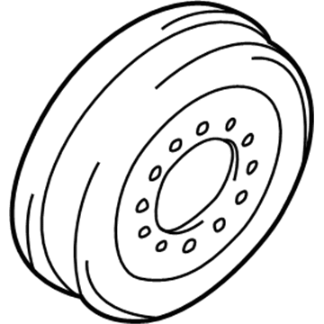 Toyota 42431-34010 Rear Brake Drum Sub-Assembly