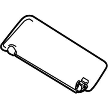 Nissan 96400-9BF1A Right Sun Visor Assembly