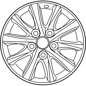 Toyota 42611-06A40 Wheel, Alloy