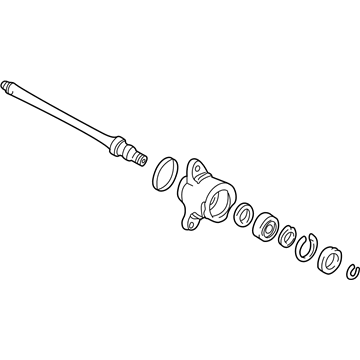 Acura 44500-SP0-000 Shaft Assembly, Half