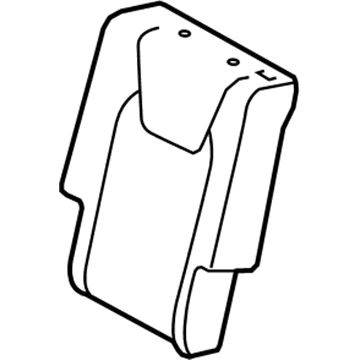 Lexus 71077-48581-B6 Rear Seat Back Cover Sub-Assembly, Right (For Separate Type)