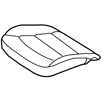Hyundai 88160-F3030-XFJ Front Seat Cushion Cover, Left