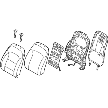 Hyundai 88300-F3050-XFJ Back Assembly-Front Seat, LH